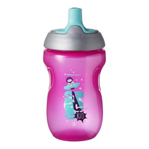 Tommee Tippee Active Sportflasche Trink Flasche für Mädchen BPA frei Rosa 300 ml