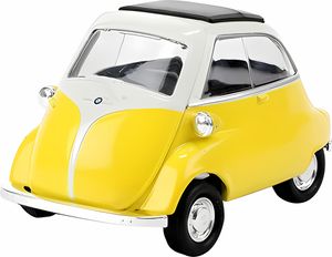BMW Isetta 1955 Modellauto 9cm Metall Modell Auto Spielzeugauto WELLY Spielzeug Kinder Geschenk 78 (Gelb)