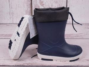 Detské čižmy do dažďa Camminare Bimbo tmavomodré NAVY, šnurovací golier 30/31