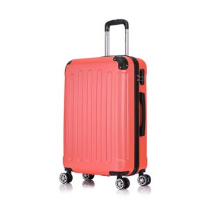 Flexot® F-2045 Koffer Reisekoffer Hartschale Hardcase Doppeltragegriff mit Zahlenschloss Gr. L Farbe Neon-Orange