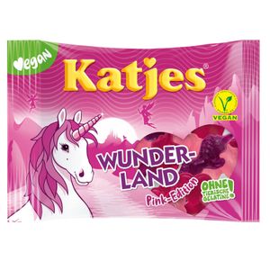 Katjes Wunderland Pink Edition gumy owocowe wróżki i jednorożce 200g