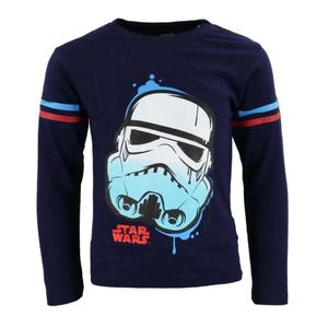 Star Wars Storm Trooper Kinder Jungen langarm Shirt – Dunkelblau / 116