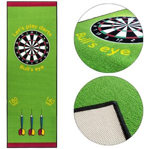 Dart Teppich Matte Steeldart Dartpfeile Dartboard Zubehör Dartteppich Target Oche Darts Abwurflinie Schutz Gummi Boden Dartscheibe 237 x 80 cm Kingpower