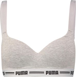 PUMA Dámská vyztužená podprsenka Bustier, barva:šedá, položka:-032 grey melange, velikost:L