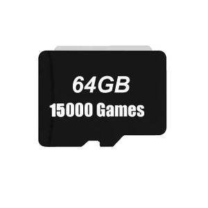 Handheld-Spielkonsole, 256G TF-Karten-Erweiterung, 53000 klassische Spiele, 64G 15000SPIELE