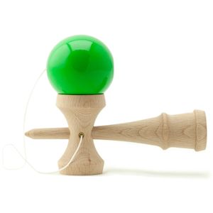 Kendama Geschicklichkeitsspiel mit grüner Kugel Holzspielzeug Holz-Kugelfangspiel japanisches Geschicklichkeitsspiel Spielzeug