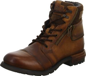 Bugatti Schnür-, Zug-, Schnallenstiefel in braun, Gr. 45 Bugatti Schnür-, Zug-, Schnallenstiefel in braun, Gr. 45