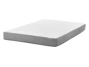 BELIANI Taschenfederkernmatratze Hart 140 x 200 cm Memory Foam Abnehmbarer Bezug 7 Zonen Matratze für Bett Schlafzimmer Modern