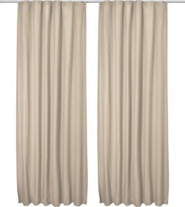 2er Set Beautissu Kräuselband Vorhang Amelie Luna thermo 140x245cm
