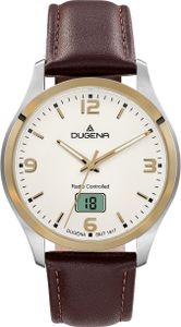 Dugena Herren Uhr 4460862 Tresor Funk vergoldet