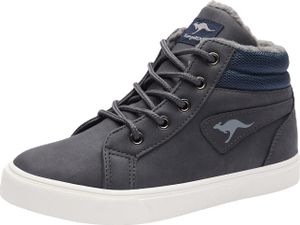 KangaROOS Kavu I High-Top Kinder Sneaker Uni blau gefüttert Winterschuhe , Schuhgröße:34 EU