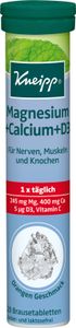 Kneipp | Magnesium + Calcium + D3 | 20 Brausetabletten
