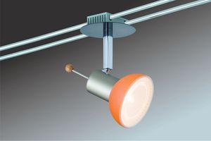 Paulmann Seil- und Schienensystem Lampenschirm Lampshade Sheela max. 20W Orange Glas