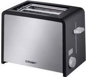 Cloer 3215, 2 Scheibe(n), Grau, Edelstahl, Kunststoff, Edelstahl, 825 W, 230 V, 145 mm