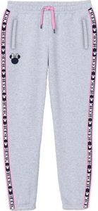 Bequeme Freizeit- / Jogginghose Minnie Maus, grau mit rosa Streifen, 122