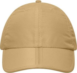 Faltbares 6 Panel Cap aus weicher Microfaser light-khaki, Gr. one size