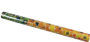 Wenko Geschenkpapier 50cm bunt grün gelb gold Hochzeit Geburtstag Rolle 15 Meter