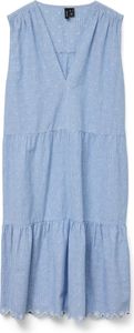 VERO MODA Legeres Minikleid aus mit Lochstickerei Ärmellos Größe: L