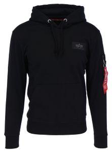 ALPHA INDUSTRIES BACK PRINT HOODY CAMO PRINT Herren Kapuzenpullover, Größe:M, Farbe:Black/Woodland