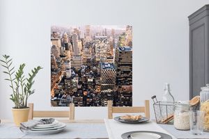 Wandtattoo Wandsticker Wandaufkleber New York - NYC - Amerika 100x100 cm Selbstklebend und Repositionierbar