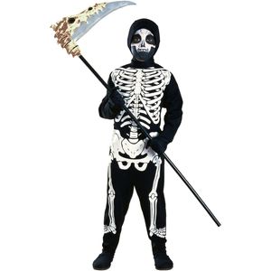 Skelett Mit Kapuze Kinder Kostüm, Größe:M