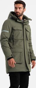 Ombre Clothing Winterjacke für Männer Samir olive XL