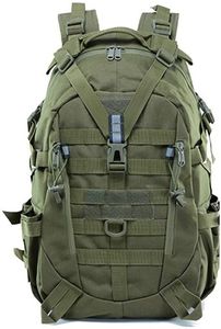 35L vojenský batoh sportovní cestování, batoh nepromokavý ženy a muži, s mnoha přihrádkami vodoodpudivý, vysoká kapacita | 1057 zelená