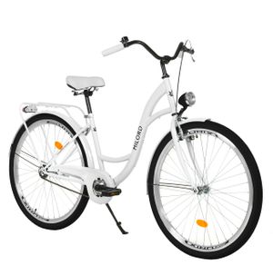 Milord comfort city bike dámsky bicykel, 28 palcov, biely, 1 rýchlosť