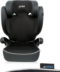2-in-1 Auto-Kindersitz, i-Size Norm ECE R129 für Kinder von 100-150 cm, höhenverstellbarer Kinderautositz, schwarz |Basic von PETEX 2-in-1 Auto-Kindersitz, i-Size Norm ECE R129 für Kinder von 100-150 cm, höhenverstellbarer Kinderautositz, schwarz |Basic von PETEX