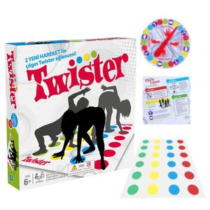 HAPPINY Twister-Brettspiel für Kinder und Erwachsene, Lernspielzeug, Familienparty, lustiges Spiel, Geschenk -