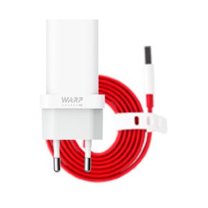 Rýchla nabíjačka OnePlus Warp 30W plus kábel USB-C 6A - biela