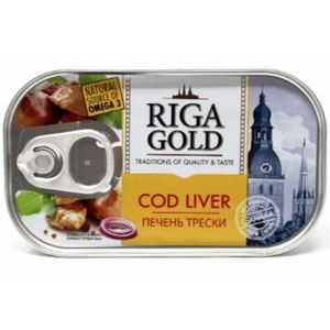 Riga Gold Dorschleber 121g Rügenfisch Pechen Treski Omega 3 cod liver