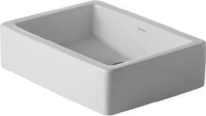 Duravit Aufsatzbecken VERO ohne Überlauf, Hahnlochbank, 500 x 380 mm, geschliffen, ohne Hahnloch weiß
