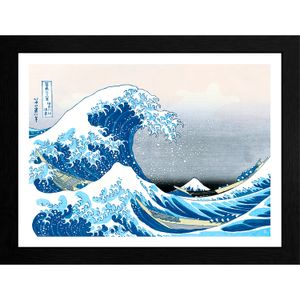Hokusai - Great Wave - Gerahmter Kunstdruck