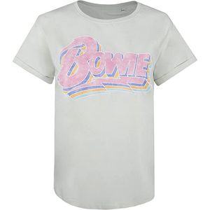 David Bowie - T-Shirt für Damen TV1196 (S) (Gedämpftes Grün)