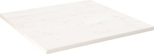 [Home] Tischplatte Weiß 80x80x2,5 cm Massivholz Kiefer Quadratisch , Neue Mode 2024 im häuslichen Leben