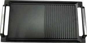 WOLKENSTEIN Grillpfanne Gusspfanne Grillplatte Gusseisen GP 1W 45,5 x 27,2 cm