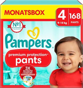 Pampers Premium Protection Pants Gr. 4 (9-15 kg) 168 St.