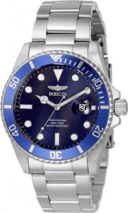 Invicta Pro Diver 33273 uhr - Wasserdicht - Analog - Quarzuhrwerk - Edelstahl mit blauen zifferblat - 38mm Invicta Pro Diver 33273 uhr - Wasserdicht - Analog - Quarzuhrwerk - Edelstahl mit blauen zifferblat - 38mm