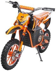 Kinder Elektro Crossbike Viper | 1000 Watt - Bis 25 km/h - Motorcrossbike - Pocketbike - Scheibenbremsen - Ab 5 Jahre (Orange)