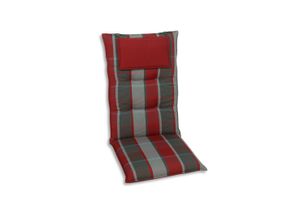 GO-DE Textil, Sesselauflage hoch, Wendeauflage, Karo rot, 23516-01