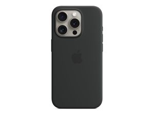 iPhone 15 Pro Silikon Case mit MagSafe - Schwarz