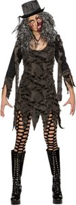 Damen Kostüm Fetzenkleid Hexe Vampirin Zombie Halloween Gr.36/38
