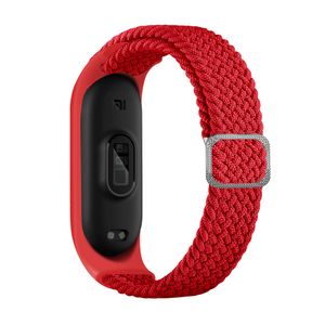 INF Nylonový řemínek k hodinkám pro Xiaomi Mi Band 3/4/5/6/7/NFC Červené