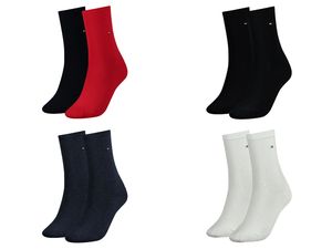 Tommy Hilfiger Damen TH Women Sock Casual 2 Paar 371221, Größe:39 - 42, Hilfiger Farbe:Weiß (White 300)