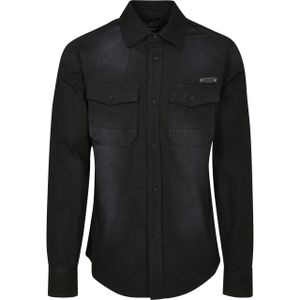 Brandit Hemd Denimshirt Hardee in Black-XXXXXL