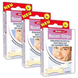 30 Stück Nasen-Strips Sport Nasenstrips Nasenpflaster reduziert Schnarchen
