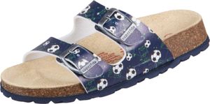 Fussbettpantoffel blau/mehrfarbig (8110) 36