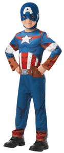 Captain America-Lizenzkostüm für Jungen blau-rot-weiss