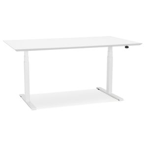 Kokoon® Schreibtisch / Besprechungstisch/ Office Desk SIDEBU 70x150x128 cm,Holz , Weiß,52,53 kg